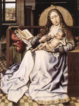 羅伯特 康平 The Virgin and Child before a Firescreen 羅伯特 康平 The Virgin and Child before a Firescreen